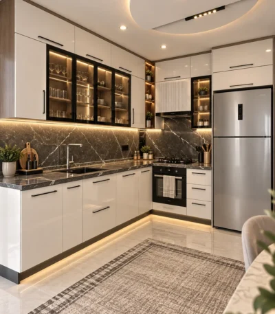 Mutfak Dolabı led modern Model