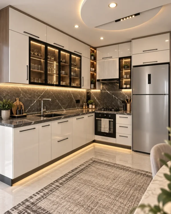 Mutfak Dolabı led modern Model